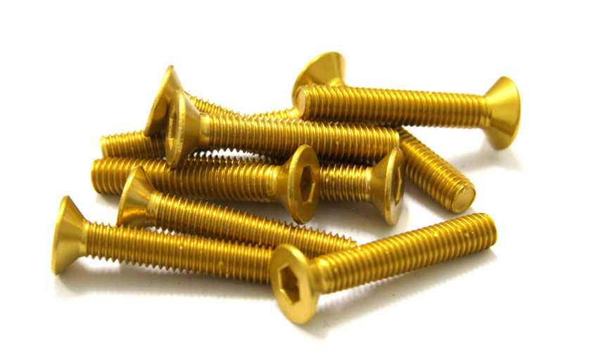 TORNILLOS ALU7075T6 M6X35 10UNI ORO