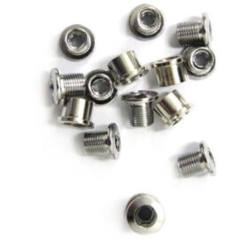 TORNILLOS PLATOS M8x8/8 5 ACERO PLATEADO 15uds 