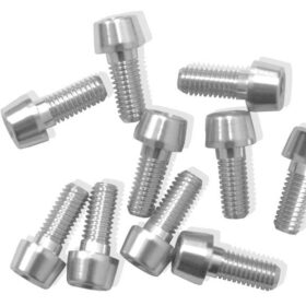 TORNILLOS TISO M5X12 PLATA ANODIZADO  10UNI 