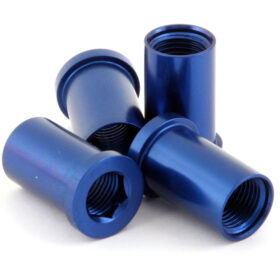 TUERCA ALU 1-2 PLATOS Y PROT  PLATOS AZUL 4uds 