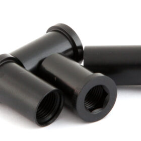 TUERCA ALU 1-2 PLATOS Y PROT  PLATOS NEGRO 4uds 
