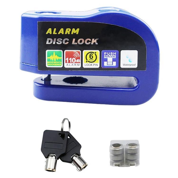 CANDADO DISCO FRENO CON ALARMA E-BIKE/MOTO 6mm AZ