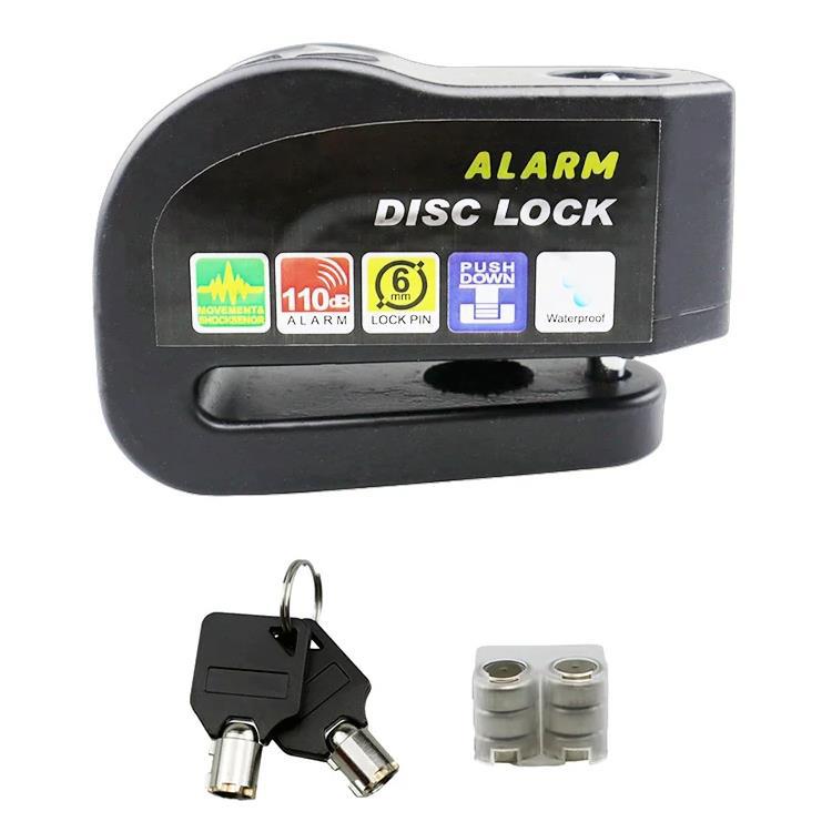CANDADO DISCO FRENO CON ALARMA E-BIKE/MOTO 6mm NE