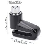 CANDADO DISCO FRENO E-BIKE/MOTO 6mm NEGRO