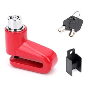 CANDADO DISCO FRENO E-BIKE/MOTO 6mm ROJO