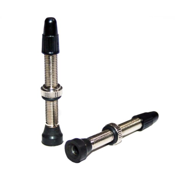 VALVULA TUBELESS ALU  FV 44mm  49mm  BASE GOMA 2un