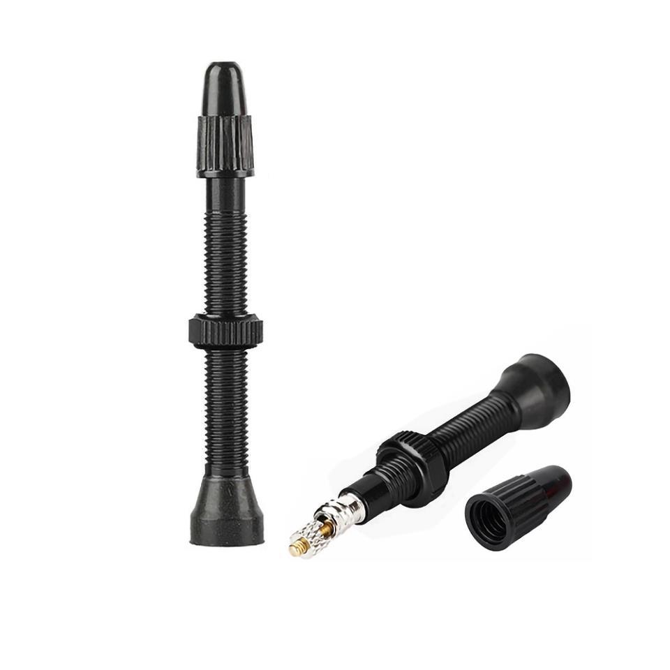 VALVULA TUBELESS ALUM. CNC+GOMA FV 50mm (65mm) 1un