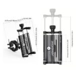 SOPORTE SMARTPHONE REGULABLE ALUM  BK