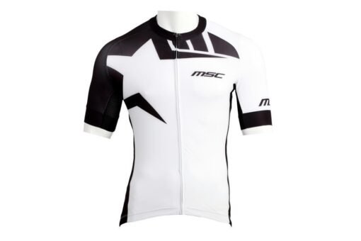 MAILLOT CORTO PRO RACE MSC BLANCO/NEGRO T-M