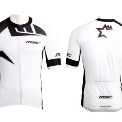 MAILLOT CORTO PRO RACE MSC BLANCO/NEGRO T-XS