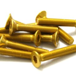 TORNILLOS ALU7075T6 M6X35 10UNI ORO