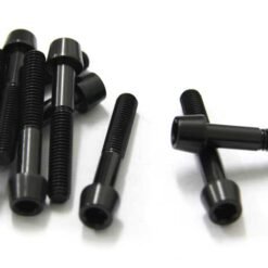 TORNILLOS ALU7075T6 M6X40 NEGRO ANODIZADO  10UNI