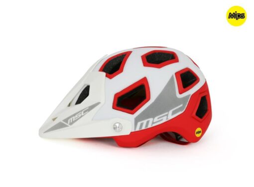 CASCO MSC MIPS ENDURO T-M/L 58-61cm  BLANCO/ROJO