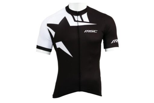 MAILLOT CORTO XCRACE MSC NEGRO/BLANCO T-XS