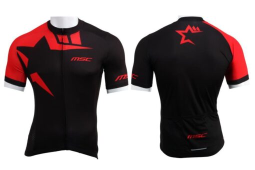 MAILLOT CORTO XCRACE MSC ROJO/NEGRO T-XS