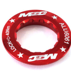 TAPA DE CASSETTE SINGLE SPEED ALU6061T4 12T ROJO