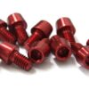 TORNILLOS ALU7075T6 M6X10 10UNI ROJO