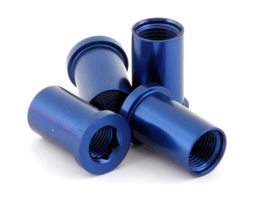 TUERCA ALU 1-2 PLATOS Y PROT  PLATOS AZUL 4uds
