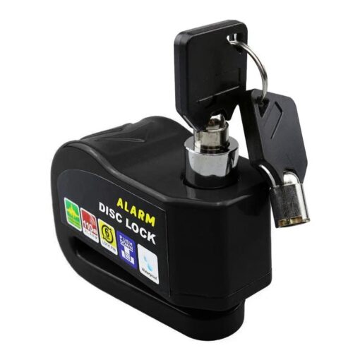 CANDADO DISCO FRENO CON ALARMA E-BIKE/MOTO 6mm NE