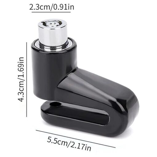 CANDADO DISCO FRENO E-BIKE/MOTO 6mm NEGRO